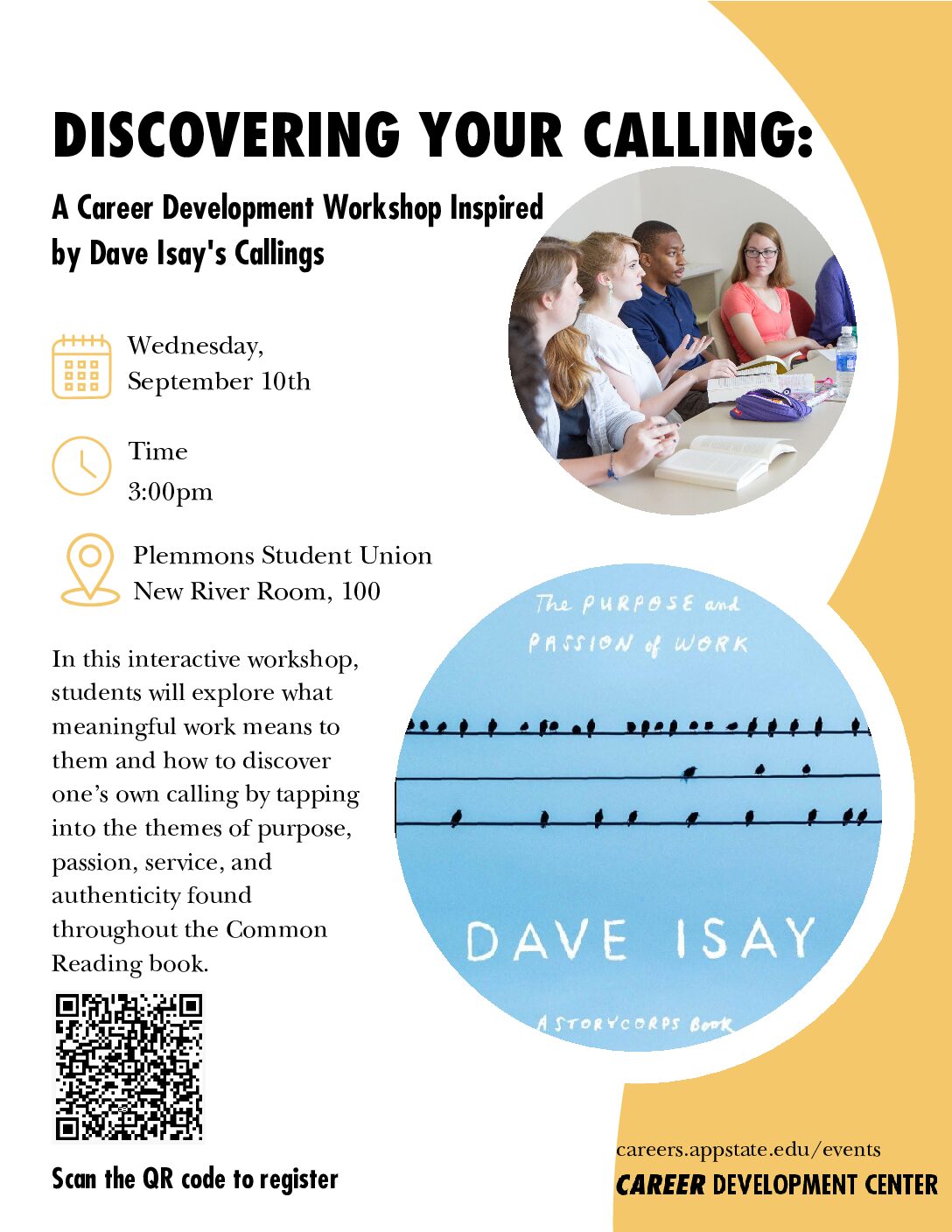 Discovering Your Calling: A Career Workshop Inspired by Dave Isay’s Callings